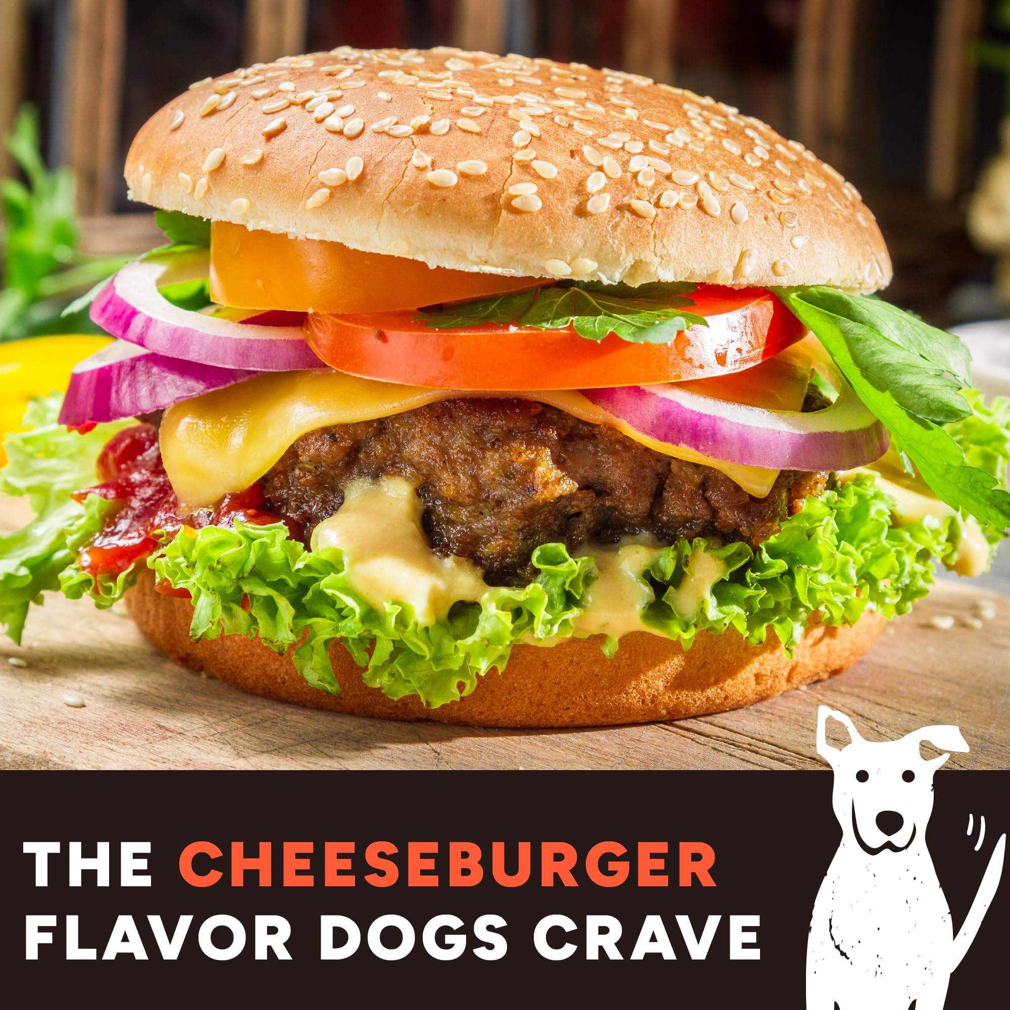 Cloud Star Mini-burgers Boeuf-Cheeseburger odeur fumée évoquant un cheeseburger.