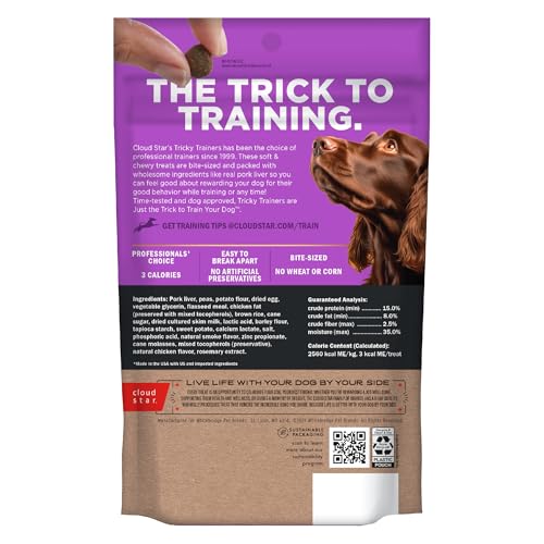 Texture douce et molle des Tricky Trainers, faciles à casser pour des portions courtes.