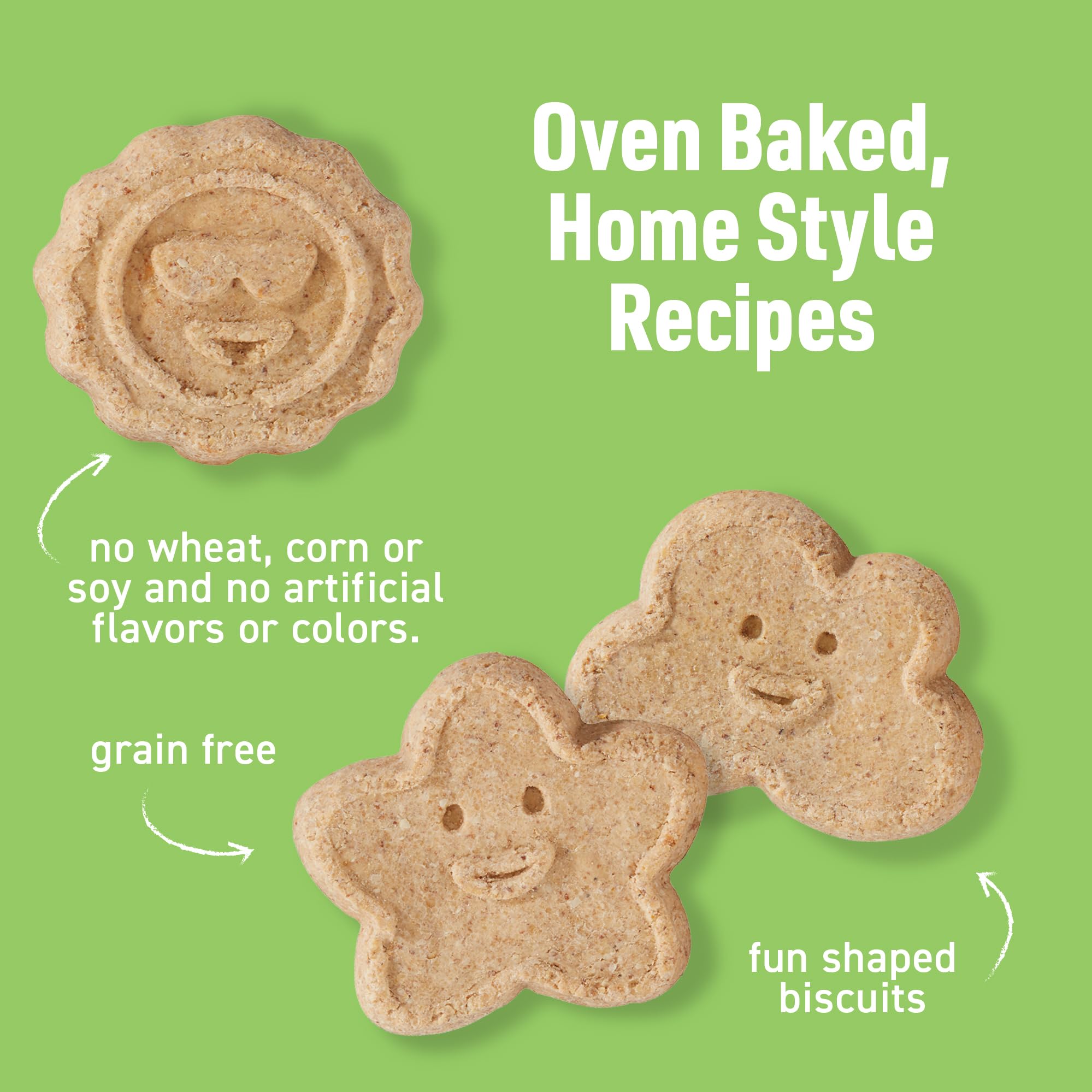 Ingrédients naturels visibles dans les biscuits Cloud Star Wag More Bark Less.