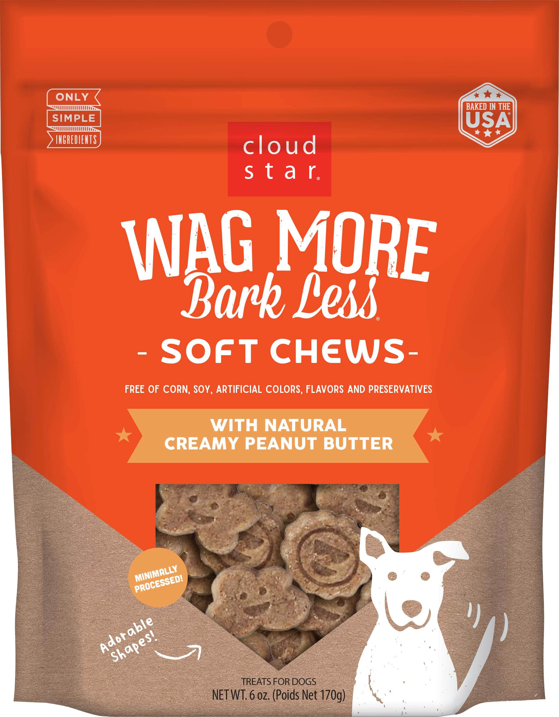 Cloud Star Wag More Bark Less: friandises en forme d'étoiles pour récompenser votre chien.