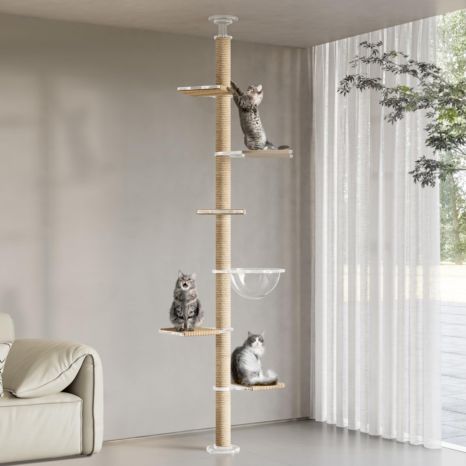 CloudPET Arbre-chat utilisation quotidienne confortable pour jeux et repos
