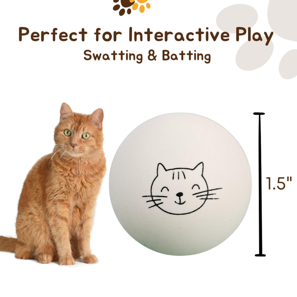 Session de jeu avec Cloverjoyed balles ping-pong pour chat interactif.