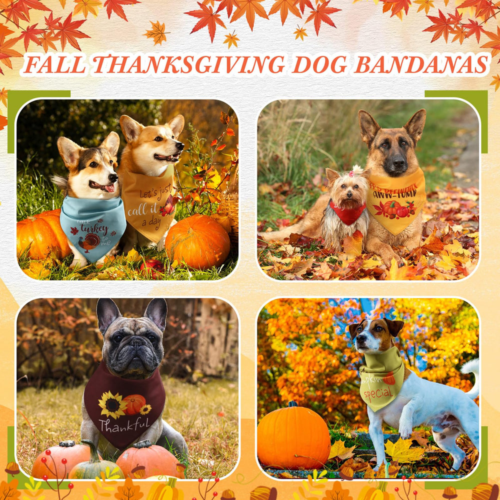 Bandana Clysee chien automne feuille-d-erable; parfait pour photos et fêtes.