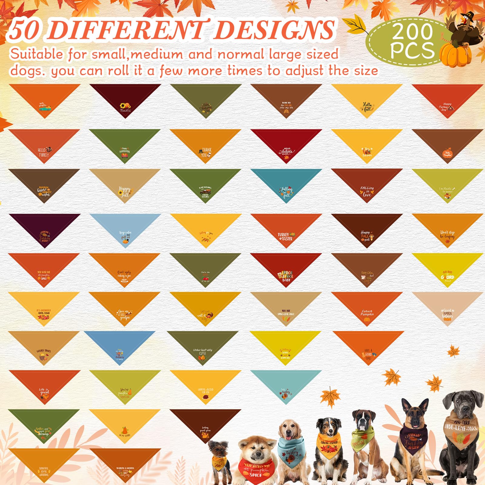 Bandana Clysee chien automne noeud-haut; style décontracté et élégant.