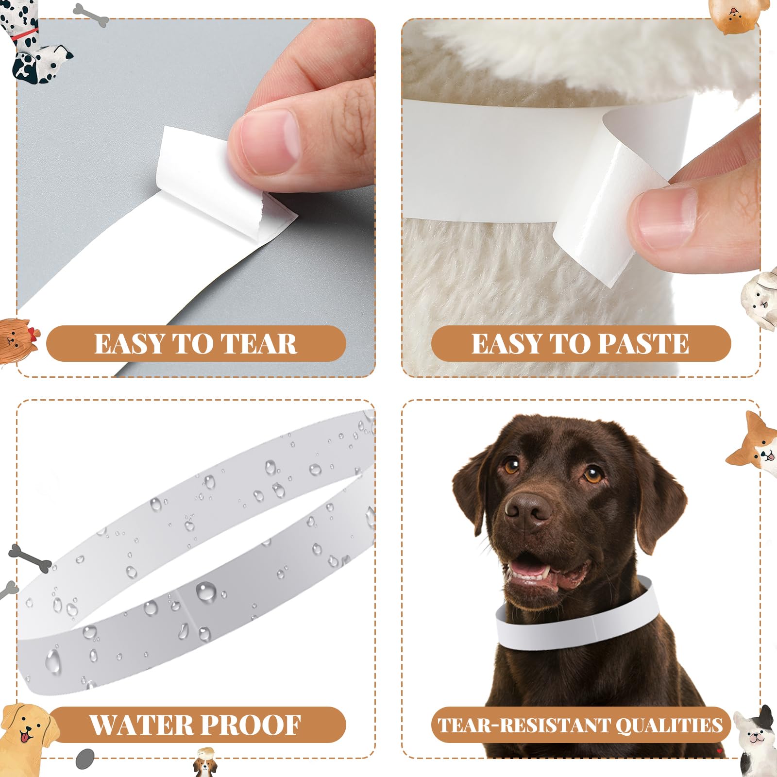 Clysee: collier en papier résistant à l'eau, idéal pour environnements humides.