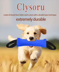 Jouet interactif Clysoru, adapté pour chiens moyens à grands durant l'entraînement.
