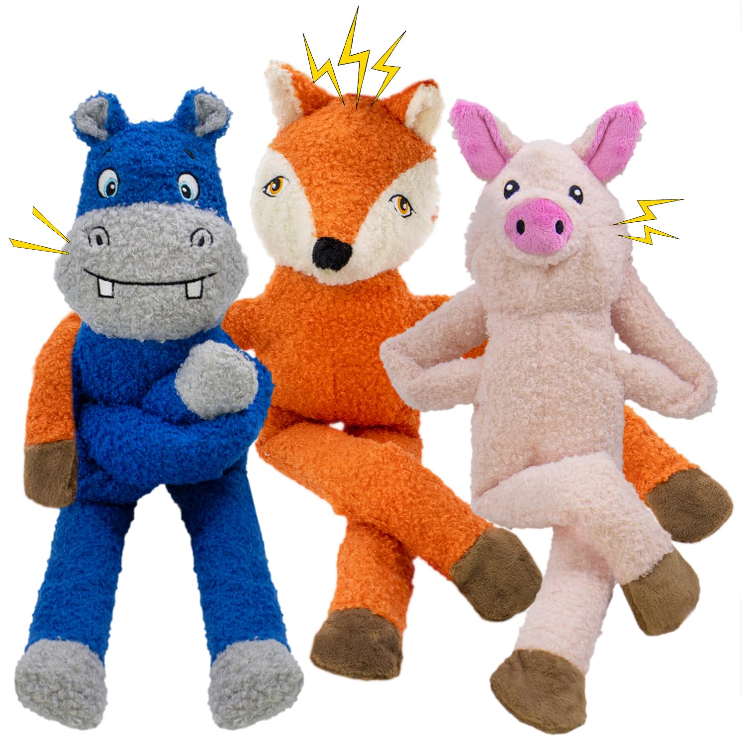 Jouet cochon rose CneeeeeB, peluche interactive parfait pour divertir votre chien.