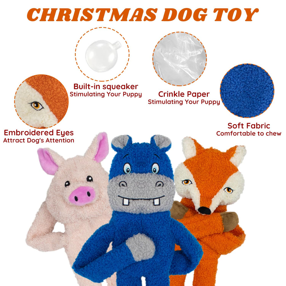 Jouet hippopotame bleu CneeeeeB, peluche interactive avec bruit pour stimuler l’attention.
