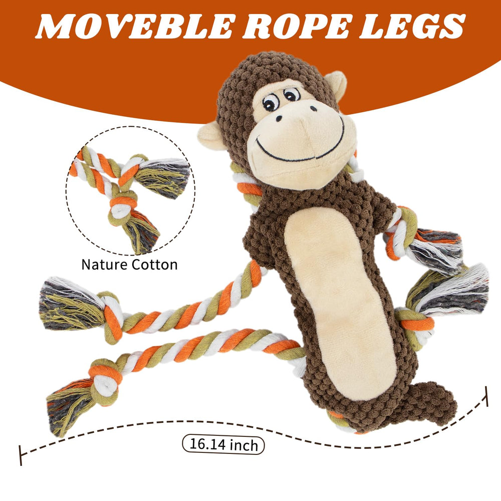 Jouet CneeeeeB pour chien – peluche design singe, douceur agréable