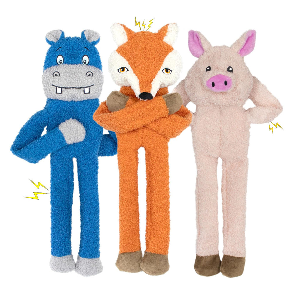 Jouet renard orange CneeeeeB, peluche douce pour jeux calmes et sensoriels.