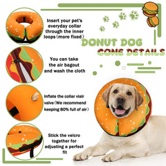 Ouverture latérale et nettoyage facile du collier donut gonflable Cneo