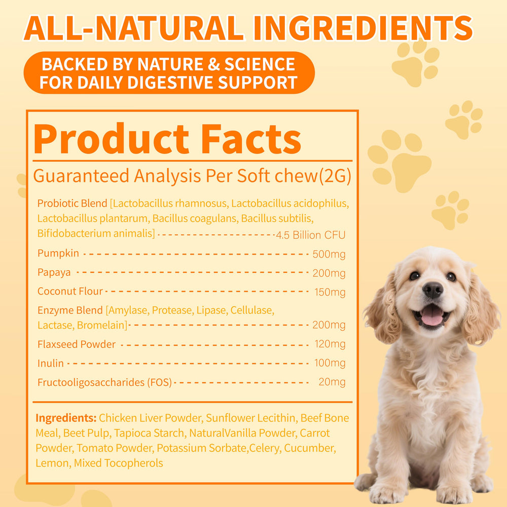 CnidoPetteri Probiotiques-Chien: emballage pratique et dose facile.