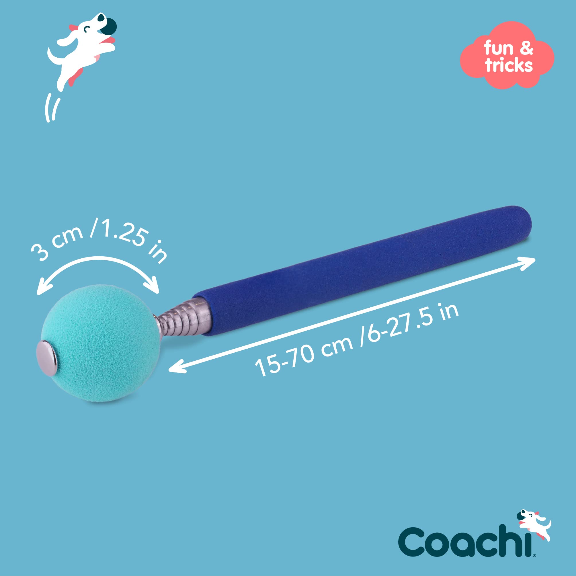 Coachi Target Stick poignée douce et ergonomique pour une prise confortable.