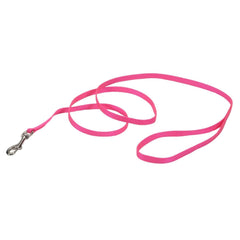 Laisse Coastal rose néon de 6 pieds, couleur vive pour promenades dynamiques