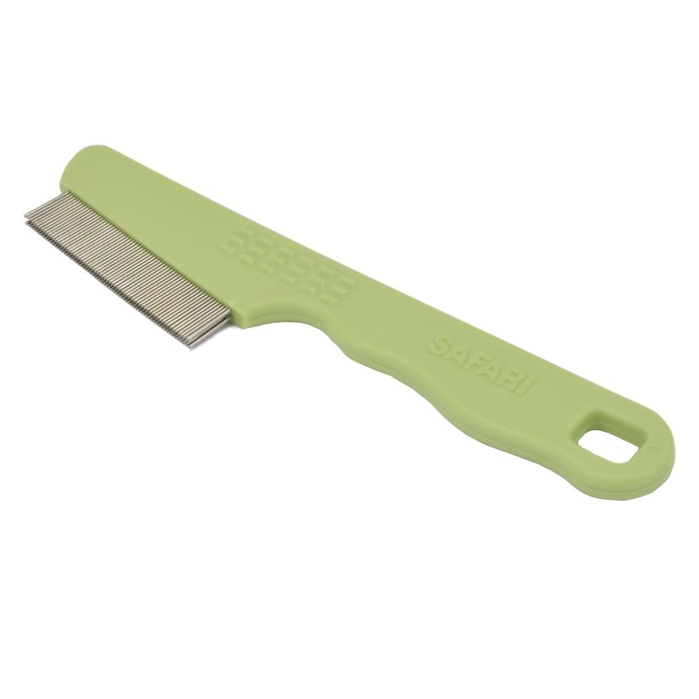 Brosse Coastal Pet Safari à double rang – dents doubles pour détecter les puces et protéger le pelage.