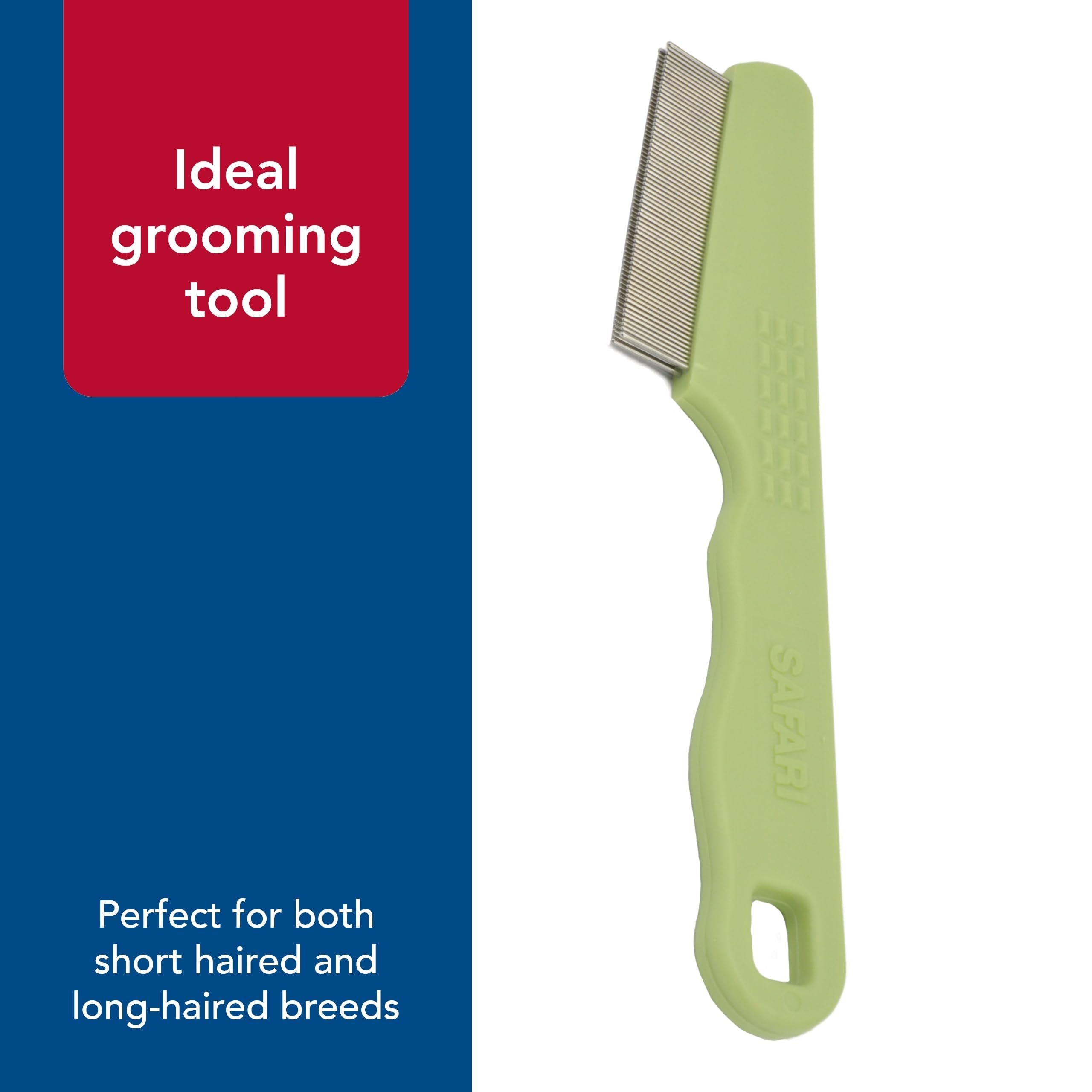 Brosse Coastal Pet Safari – idéale pour poils courts ou longs, chiens et chats.
