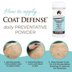 COAT DEFENSE anti-odeur protège le pelage sous l'équipement.