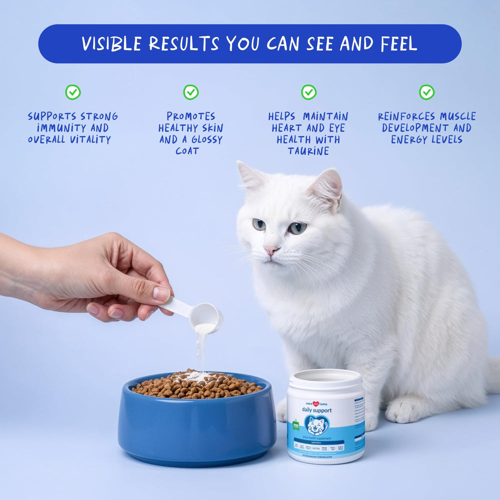 Coco et Luna – doseur intégré facilitant le dosage chez les chats