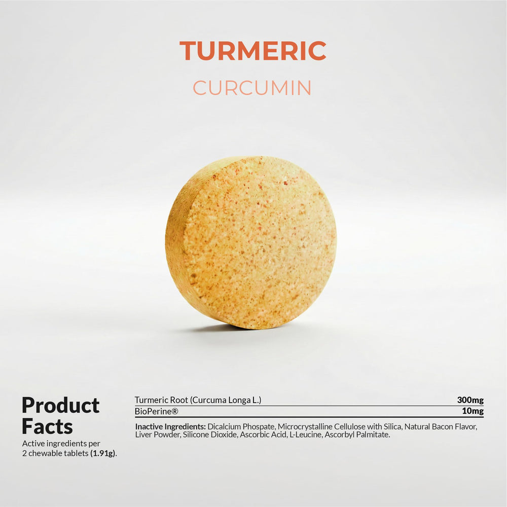 Coco et Luna Turmeric – utilisation quotidienne pour le confort canin.