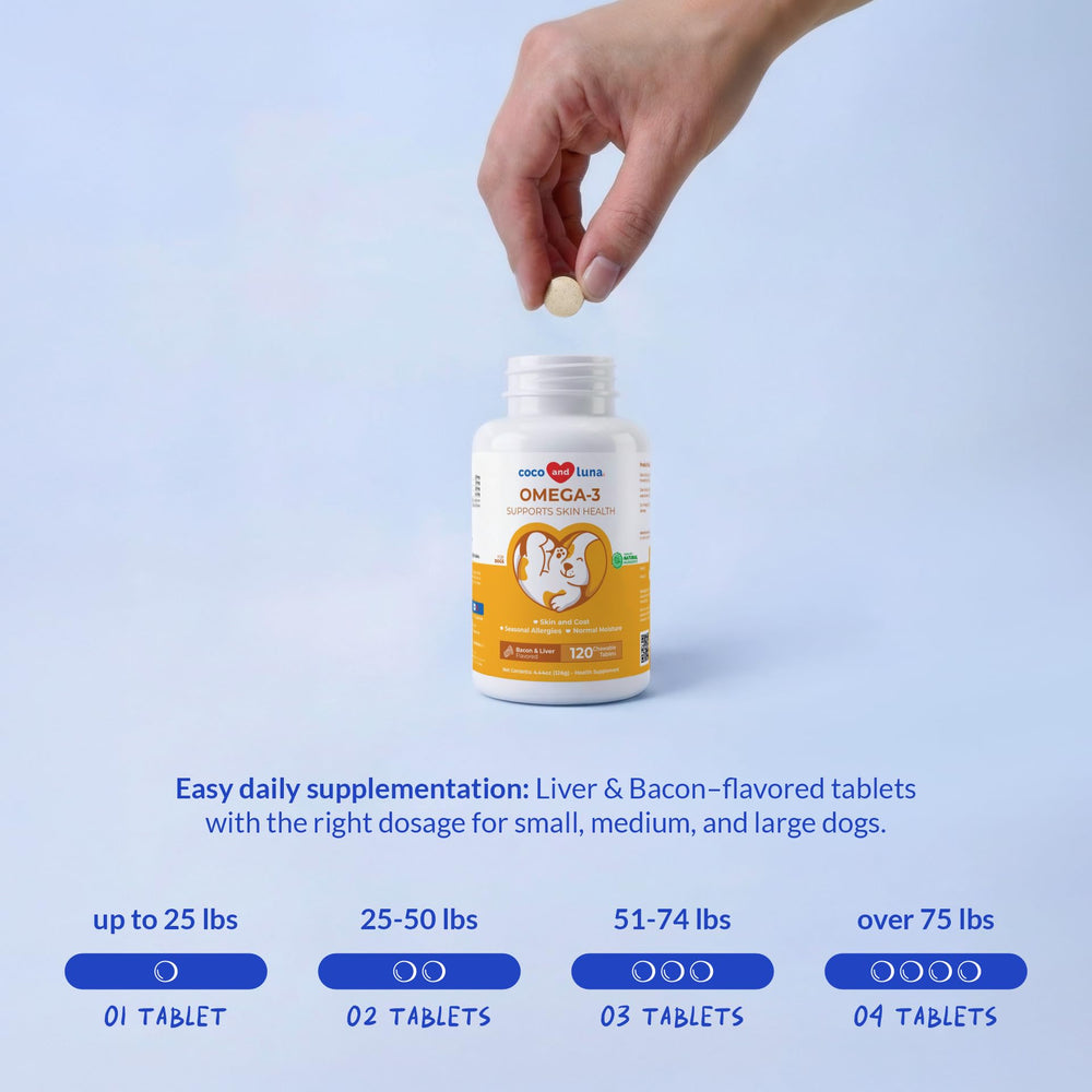 Vitamine E antioxydante pour peau et pelage Coco et Luna.
