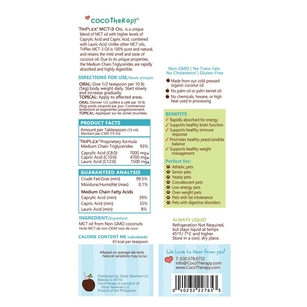 CocoTherapy Triplex MCT-3: smoothie onctueux et énergie durable.