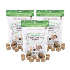 CocoTherapy Boulettes Carnivore Dinde – emballage triple pratique pour chiens.