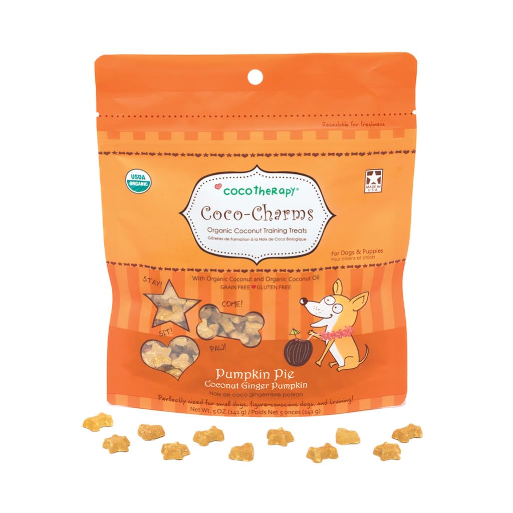 Friandises CocoTherapy Coco-Charms potiron idéales pour l'entraînement canin.