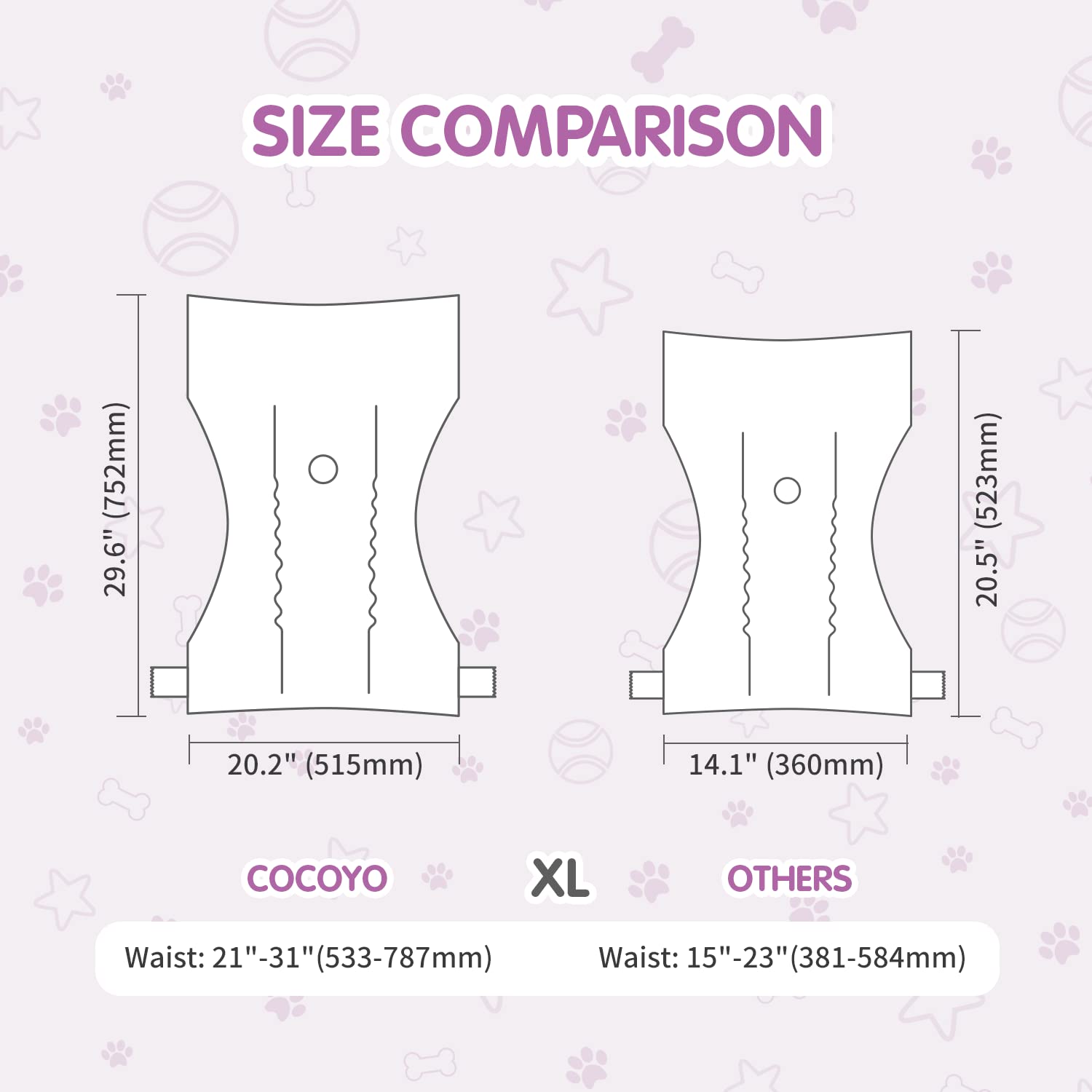COCOYO couches confort-fit sécurisée avec fermetures ajustables