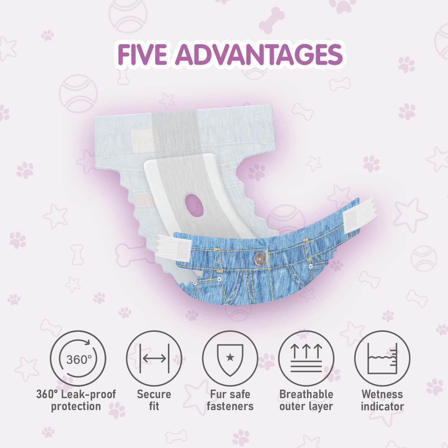 COCOYO couche jetable avec extérieur respirant pour plus de confort.