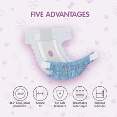 COCOYO couche jetable avec extérieur respirant pour plus de confort.