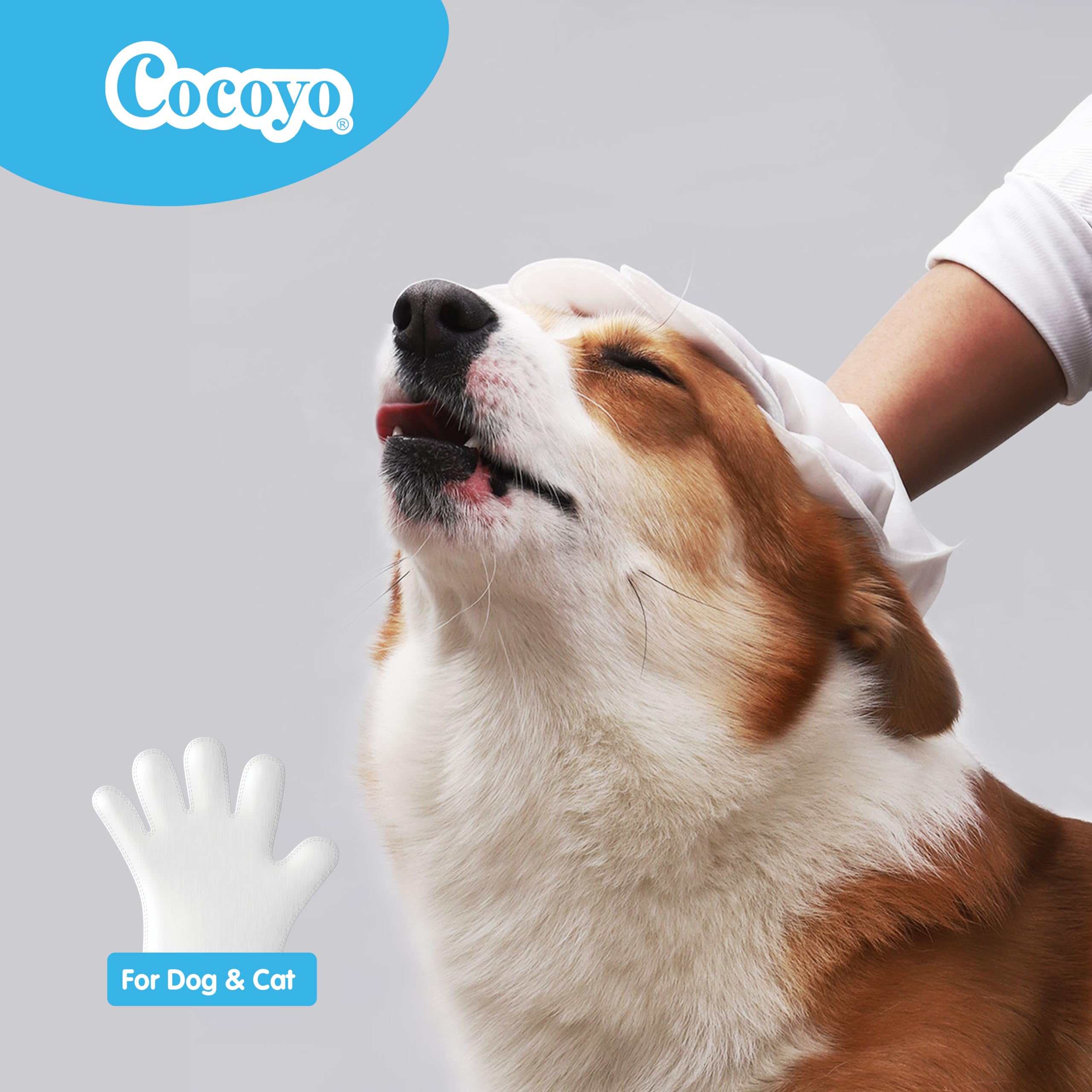 COCOYO gants-lingettes sans rinçage facilitent un bain rapide et pratique.