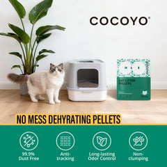 COCOYO Pellets Zeolite – faible projection hors du bac pour moins de nettoyage.