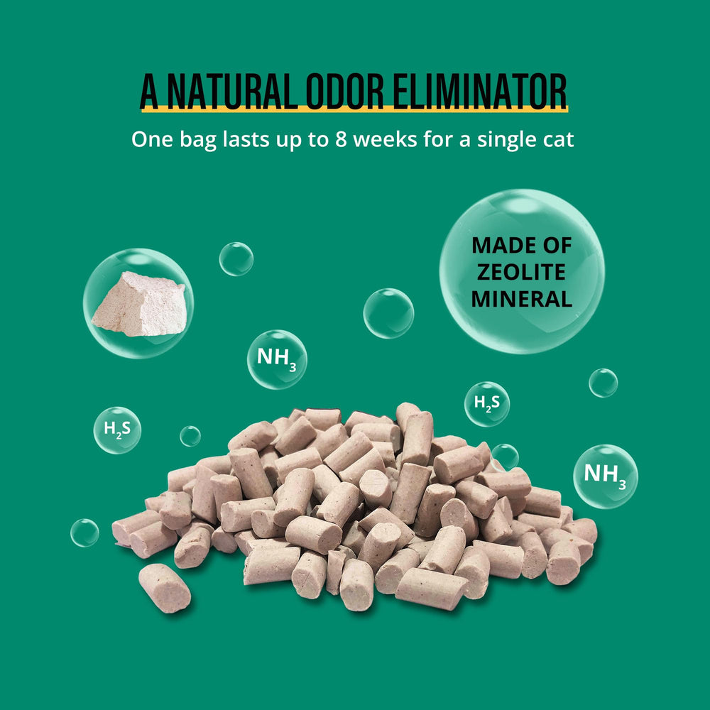 COCOYO Pellets Zeolite – naturel et sans additifs pour sécurité animale.