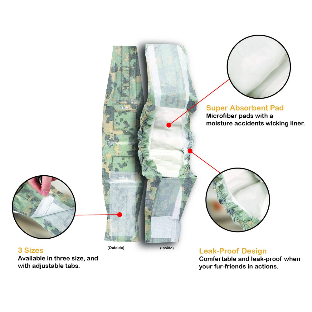 COCOYO protections pour chien mâle petit – tissu respirant pour un confort durable.