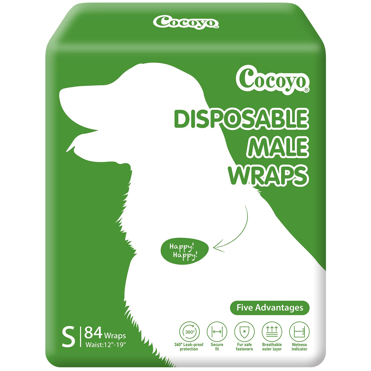 COCOYO protections pour chien mâle petit – paquet pratique pour démarrage rapide.