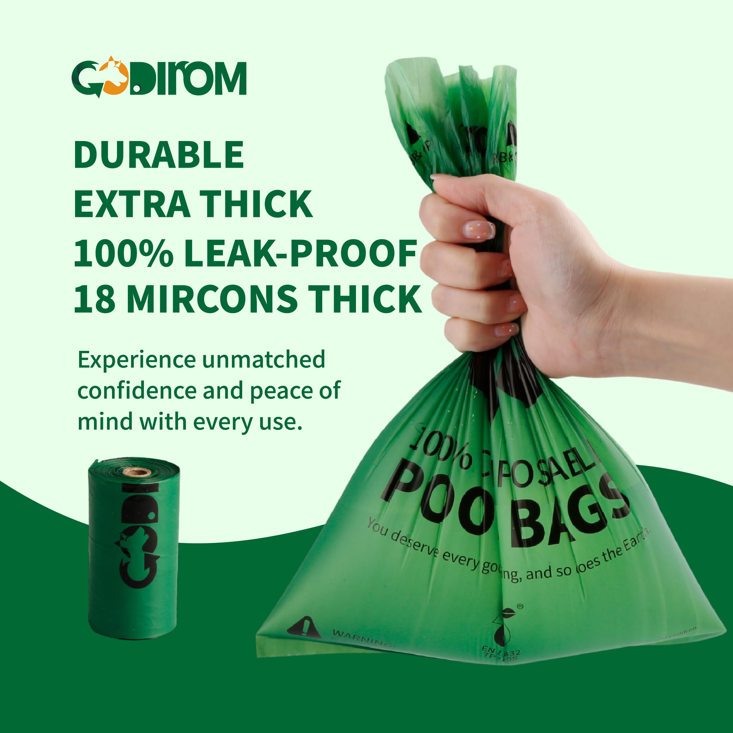 Certifications Home Compost Codirom D6400 et EN13432, respect environnemental.