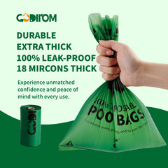 Certifications Home Compost Codirom D6400 et EN13432, respect environnemental.