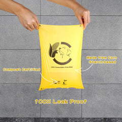 Codirom sac-poubelle certifié home compost, utilisation pratique et respectueuse.