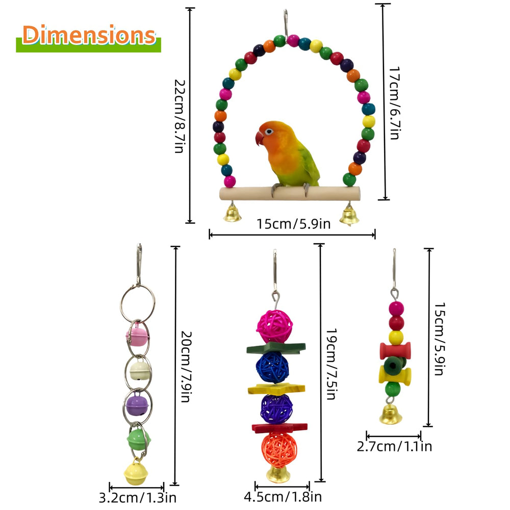 COHYVER ensemble de jouets: solution d'enrichissement complète pour cages