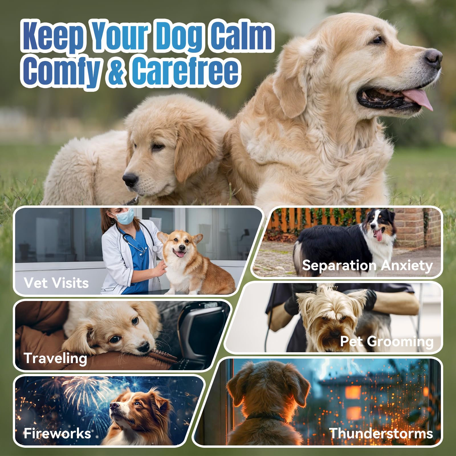 ColEaze friandises apaisantes pour chien – format 200 unités pratique en déplacement.