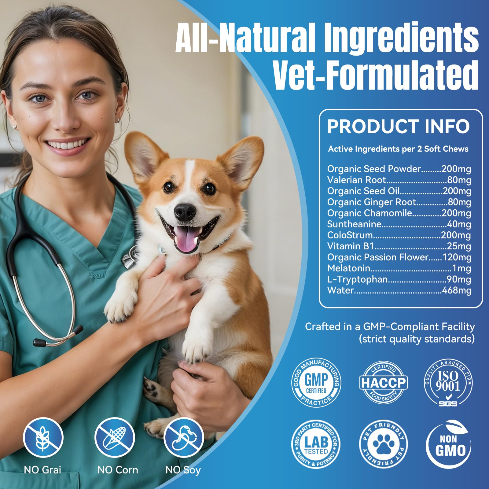 ColEaze friandises apaisantes pour chien – utiles lors des orages et des séparations.