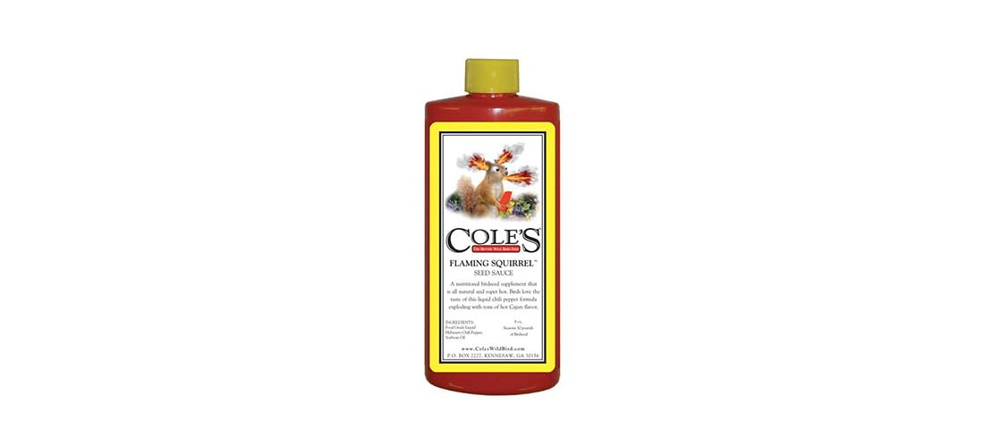 Cole's sauce épicée pour graines d'oiseaux, utilisable sur aliments extérieurs