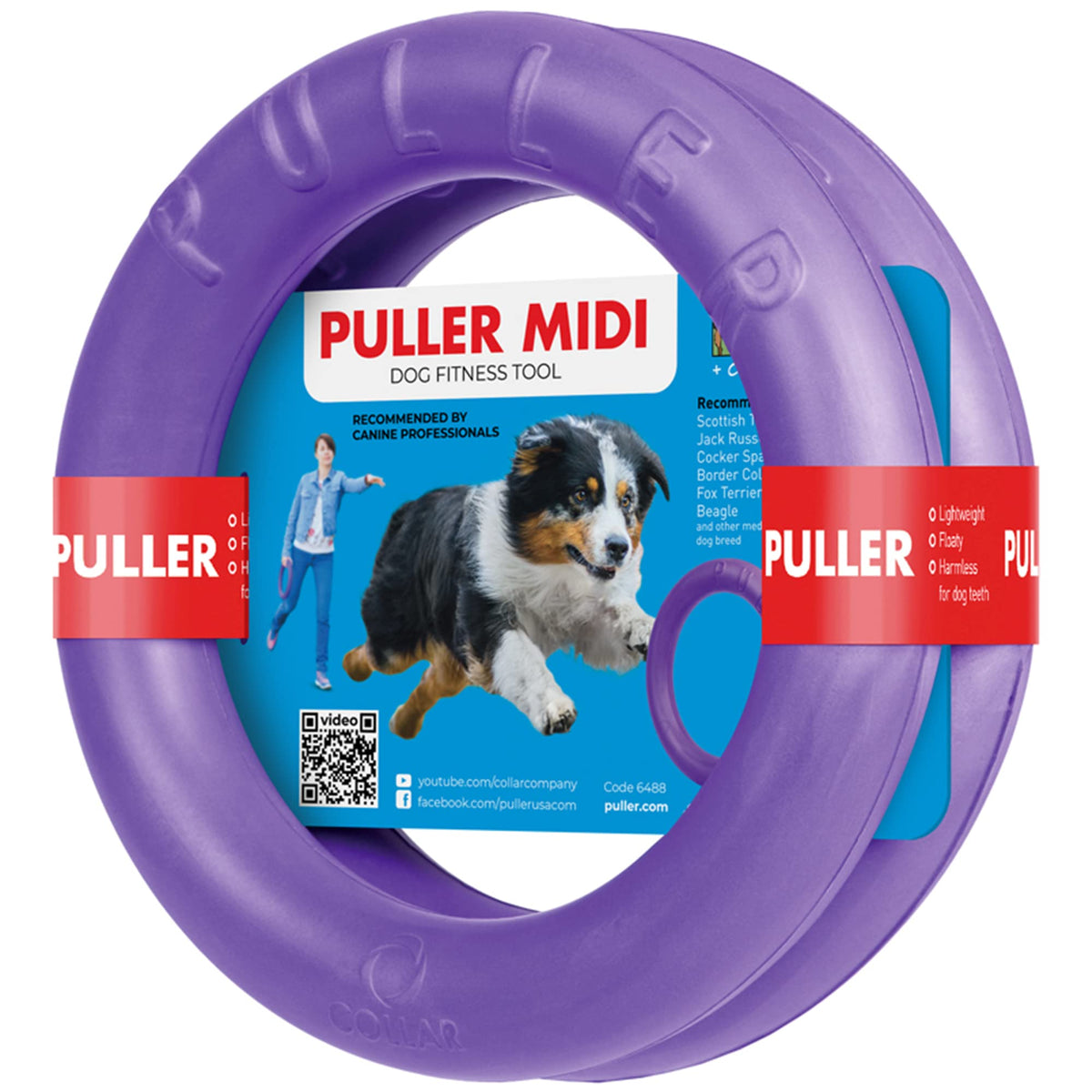 COLLAR Puller: anneau extérieur pour chien, idéal pour jeux en plein air et récupération.