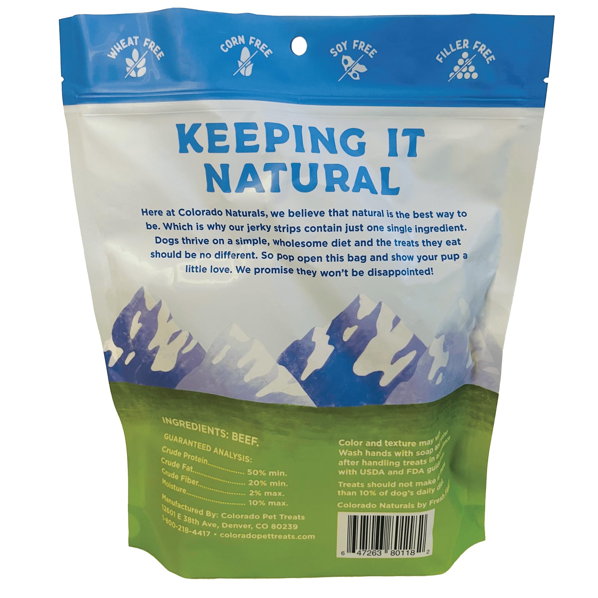 Colorado Naturals ingrédients d'origine américaine, haute traçabilité pour votre chien.