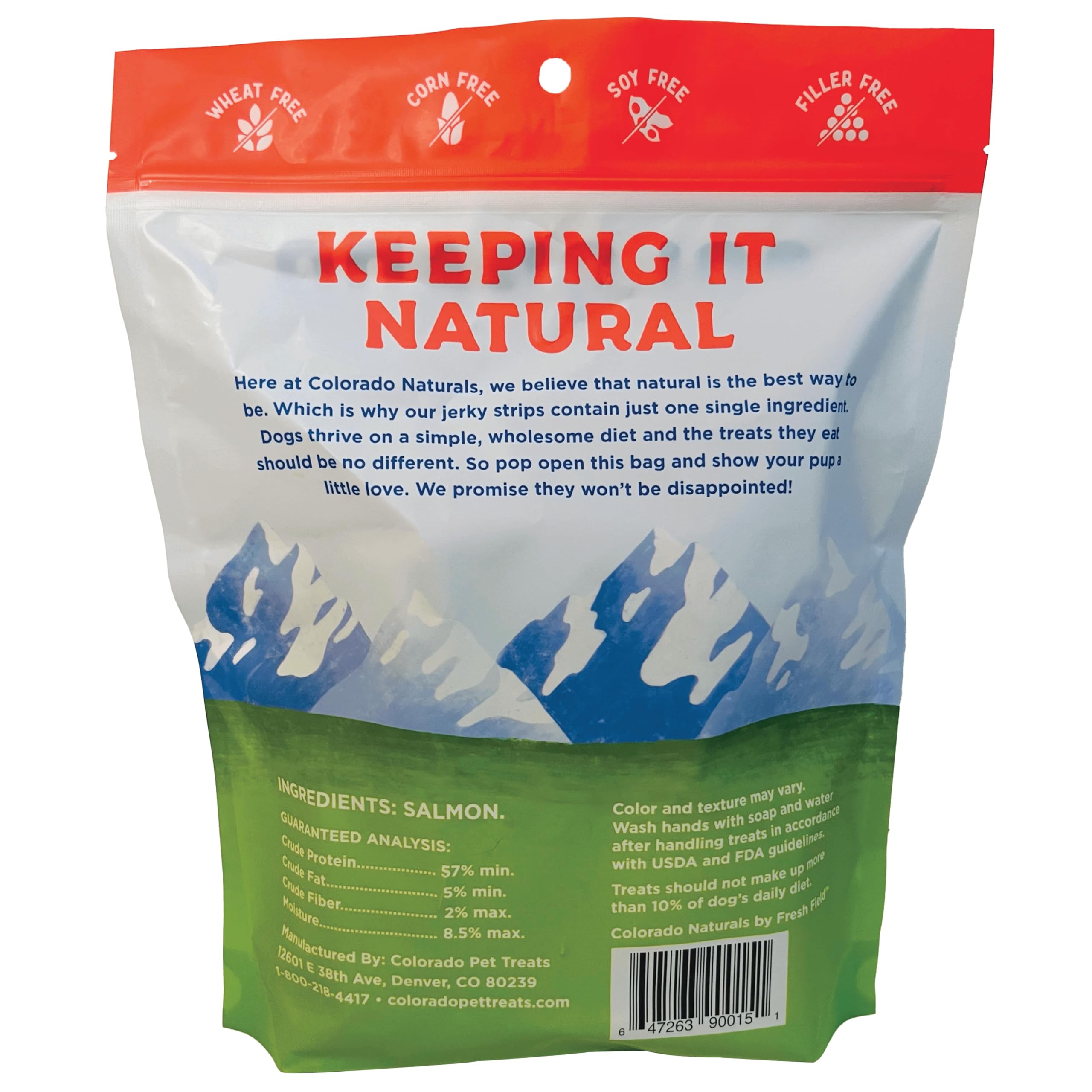 Tranches saumon Colorado Naturals d'épaisseur idéale, riches en Oméga-3 pour le pelage.