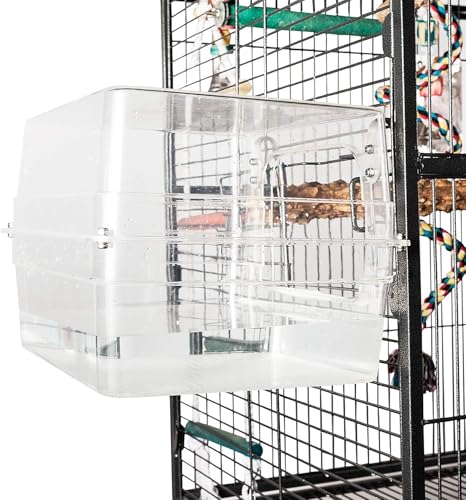 Colorday bain multi-usage: espace de jeu et bain pour divertir votre oiseau.