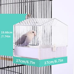 Colorday bain d'oiseaux extérieur facile à installer sur le côté de la cage.