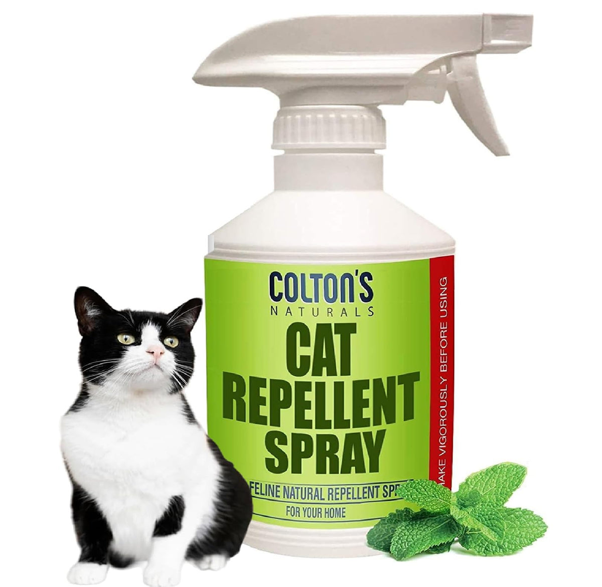 Colton's Naturals spray anti-chat extérieur, bouteille 32 oz éloigne les chats du jardin