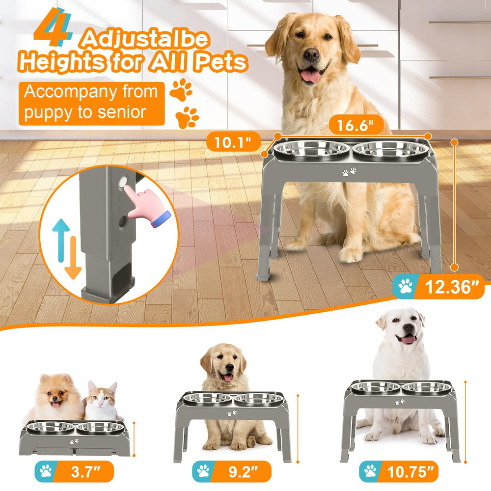 COMESOON support ajustable à 9,2 pouces pour chiens de taille moyenne.
