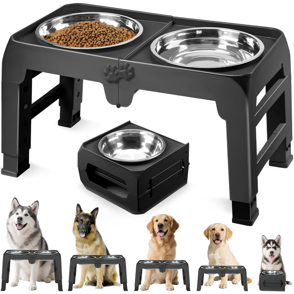 COMESOON bols inox 10 pouces, robustes et faciles à nettoyer pour grands chiens.